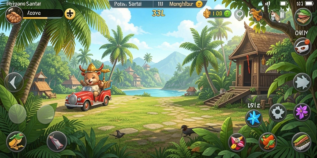 Tangkapan layar gameplay <strong>33L</strong> yang menunjukkan keseruan permainan santai.