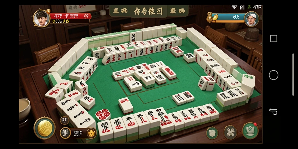 Tampilan gameplay Mahjong yang menarik dan penuh warna.