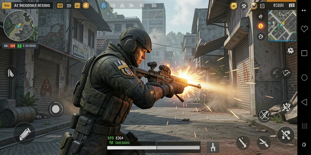 Gameplay intens dan seru dalam 8364, menyajikan aksi TPS yang mendebarkan.