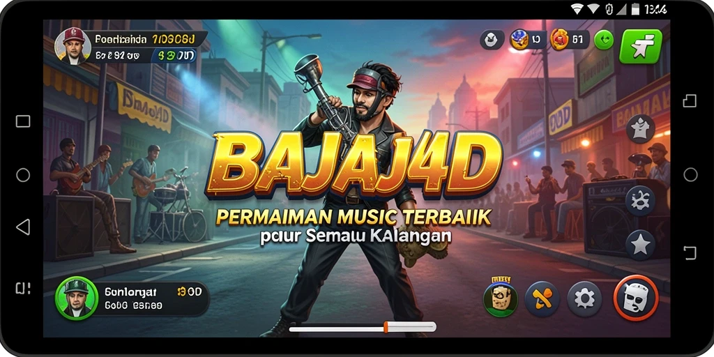 Screenshot utama BAJAJ4D menampilkan pemain menikmati pengalaman musik.