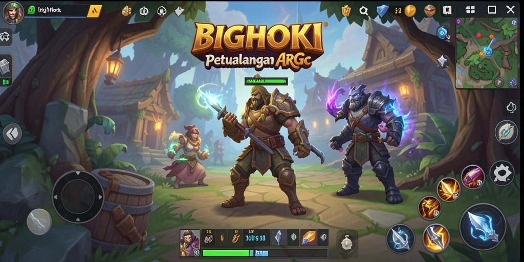 Screenshot BIGHOKI menampilkan aksi pertarungan yang mendebarkan dalam dunia ARPG.