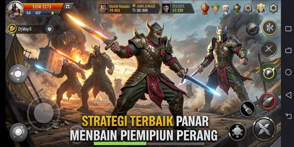 Screenshot D73 menampilkan aksi peperangan yang mendebarkan dalam gameplay SLG.