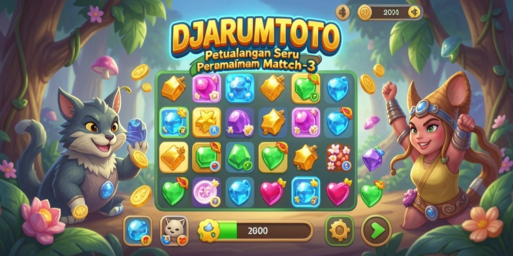 Tangkapan layar gameplay DJARUMTOTO yang menarik dan penuh warna.