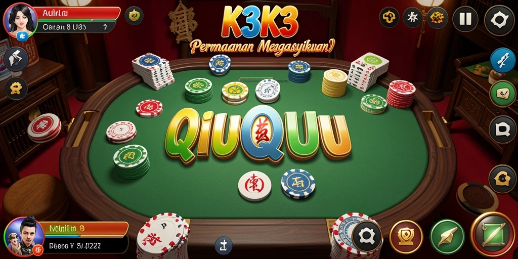 Tampilan gameplay K3K3 yang seru dan penuh strategi QiuQiu.