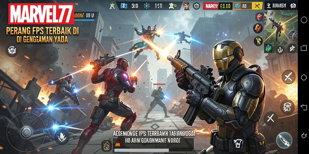 Screenshot menunjukkan intensitas aksi gameplay FPS yang mendebarkan.