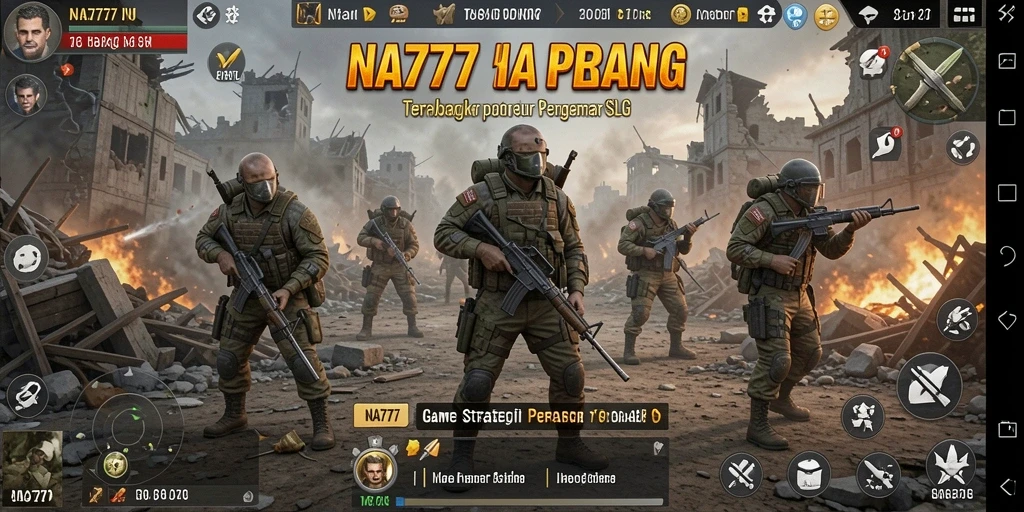 Gameplay NA777 menampilkan pertempuran strategis yang mendebarkan.