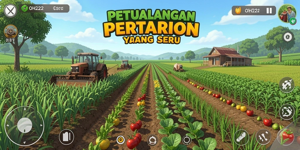 Gameplay seru dari petualangan pertanian di OH222.