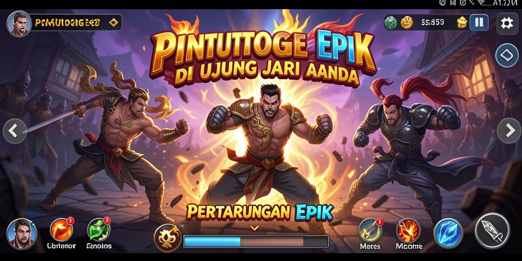 Tampilan aksi pertarungan yang mendebarkan dalam PINTUTOGEL.