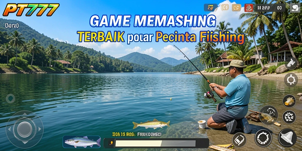 Screenshot gameplay PT777 menampilkan pengalaman memancing yang realistis.