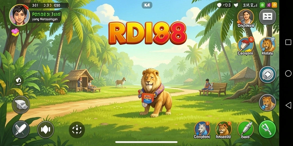 Tampilan menakjubkan dari gameplay RDI88 yang penuh warna dan menyenangkan.