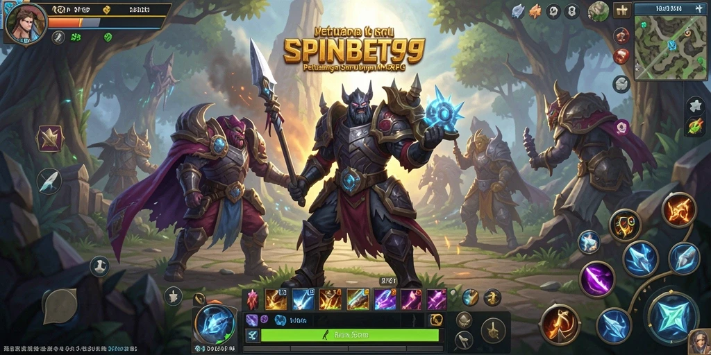 Screenshot SPINBET99 menampilkan aksi seru di dunia MMORPG.
