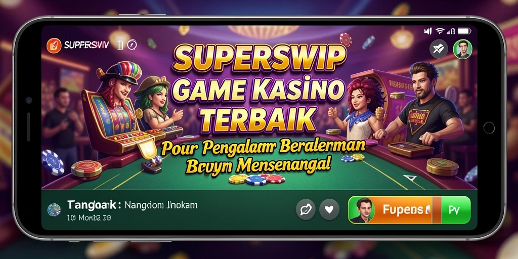 Screenshot utama SUPERSVIP menampilkan gameplay Kasino yang seru dan menarik.