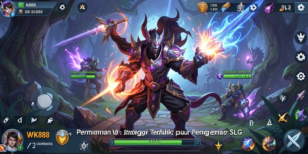 Tampilan gameplay SLG yang menarik dan penuh aksi di WK888.